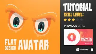 Illustrator Tutorial: Flat design avatar by Swerve™