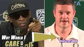 Deion Sanders EXPLODES On ALL THE Pac 12 COACHES HATING on Him & Oregon's Dan Lanning!