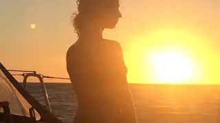 Закат на море Греция Закинф