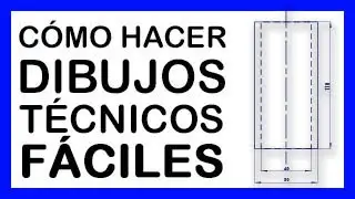👍 Cómo hacer DIBUJOS TÉCNICOS FÁCILES 🎯 en 3 SIMPLES PASOS!