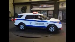 Brewster Ambulance 1/18 scale Ford Explorer with lights.