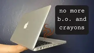 Fix a smelly 2012 Macbook Pro  - Remove the Crayon BO Stink