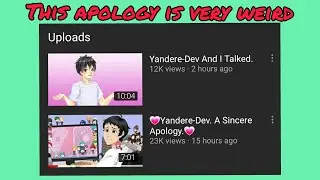TheGameSleuth made a creepy apology to Yandere dev