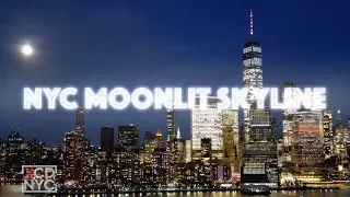 Full Moon Magic: Stunning Views of the Manhattan Skyline in NYC