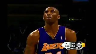 Lakers at Thunder, 2010 WC 1st Rd, Gm 6 (Westbrook, Harden, Durant team)