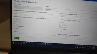 UiPath Form activity - Visitor declaration form