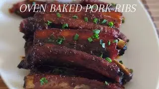 PORK RIBS  BAKED IN OVEN / IN THE KITCHEN WITH LYNN