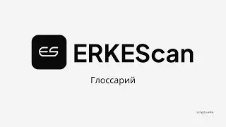 Глоссарий по ERKESCAN