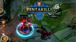 Perfect Lvl.1 Pentakill (Garen Urf Lvl.1 Pentakill 1v5...) 😱
