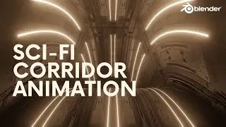 BLENDER TASTY TUTORIAL: SCI-FI CORRIDOR ANIMATION IN 8 MINUTES!