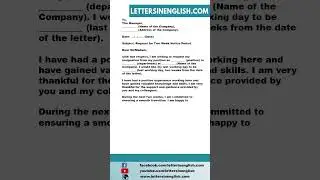 Two Week Notice Letter - How to Write a 2 Week Notice Letter