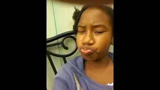 Girl farts while doing facial expressions
