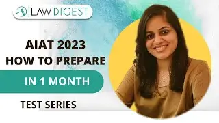 AIAT 2023 1 month strategy | Symbiosis Law Entrance AIAT 2023 | AIAT Test Series