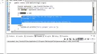 Beginner Java Tutorial #18:Nested If Statements and If Else Statements