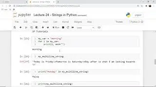 Mega Video | Lecture 24 | Strings in Python Part II