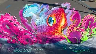 Art Along the Rogue 2024 time-lapse Ever Galvez