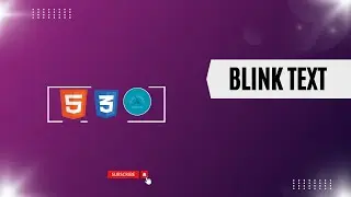 Blink Text | Text Animation Using Html & CSS | WhizMaster