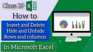 How to insert and Delete, hide and Unhide Rows and columns in Microsoft Excel by Sadamgul