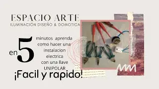 Como conectar una lampara o bombilla  a una llave o interruptor de luz fácil sencillo y rápido.