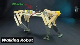 DIY DC motor projects Idea || Homemade walking Robot 