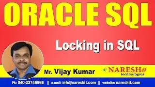 Locking in Oracle | Oracle SQL Tutorial Videos | Mr.Vijay Kumar