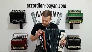 Chromatic button accordion Polissya, made in Ukraine, Bayan 3 rows 100 bass buttons