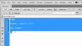 PHP: How to create a script that creates random numbers