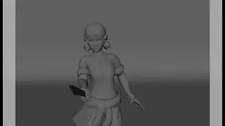Clementine Animation Playblast (no texture)