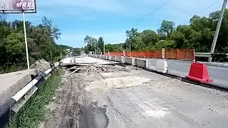 Ремонт моста через Илимку. Неверкино.