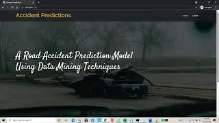 A Road Accident Prediction Model Using Data Mining Techniques - IEEE PYTHON PROJECTS 2021 2022