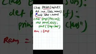 Python - 077 : Call Parent class constructor from child class object #python  #pythonprogramming