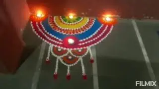 Rangoli for diwali | Diwali special rangoli | Very easy | Sharayu's creative arts