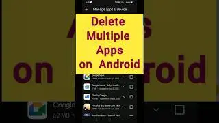 how to delete multiple apps on Android in one click | uninstall multiple apps on Android 