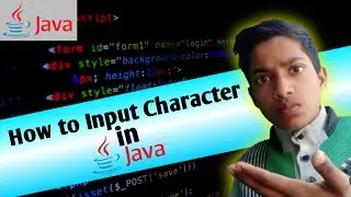 How to input char in java | 
