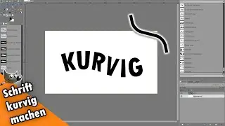 Kurvige Schrift mit Gimp erstellen!!!
