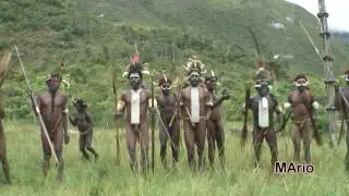 Papua - Baliem Valley - Gry wojenne