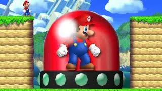 Can Mario press the Ultimate !-Switch and play as Giant Mario in New Super Mario Bros. U ?