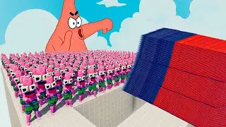 100x PATRICK + 1x GIANT vs 3 EVERY GOD - Totally Accurate Battle Simulator TABS