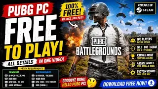 PUBG PC Free To Play😱  All Details😁🔥
