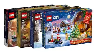 LEGO®  Advent Calendars  75340,  76231,  76404, 60352  2022 .