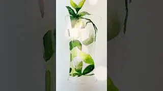 Как нарисовать стакан с Мохито.