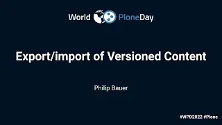 Export/import of Versioned Content in Plone