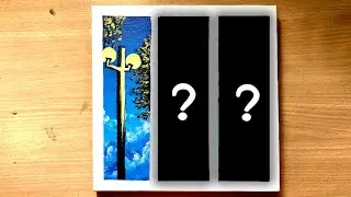 Street lights💡/Easy Acrylic painting/Realxing video / How to paint street lights /#asmr