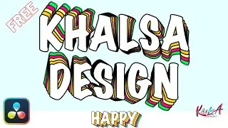 FREE! Colorful Text Animation in Davinci Resolve | Free drfx file | Davinci Resolve