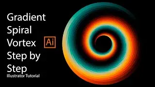 Gradient Spiral Vortex | Step by Step | Illustrator Tutorial  @ShuvoCreators