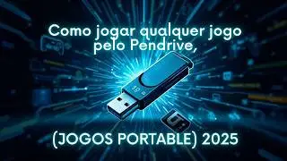 Como jogar qualquer jogo pelo Pendrive, Cartão de Mémória( JOGOS PORTABLE) 2025 NOVOS JOGOS!!