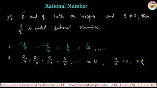 Rational Number Introduction || Class 8 Maths ||