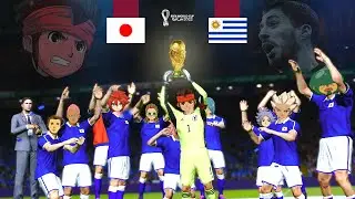SUPER ONZE na COPA do MUNDO 2022 - Japão VS Uruguai (Final) - Inazuma Eleven Real Gameplay