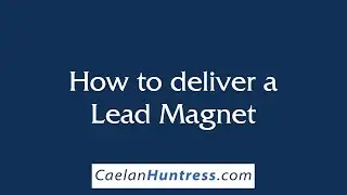 41/100 How to deliver a Lead Magnet for new email subscribers