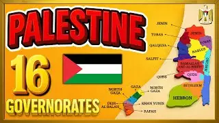Palestine Map Explained 🇵🇸 | 16 Governorates of Palestine
